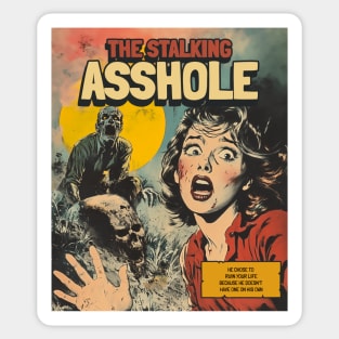 The Stalker – Retro Horror Comic Cover Sticker